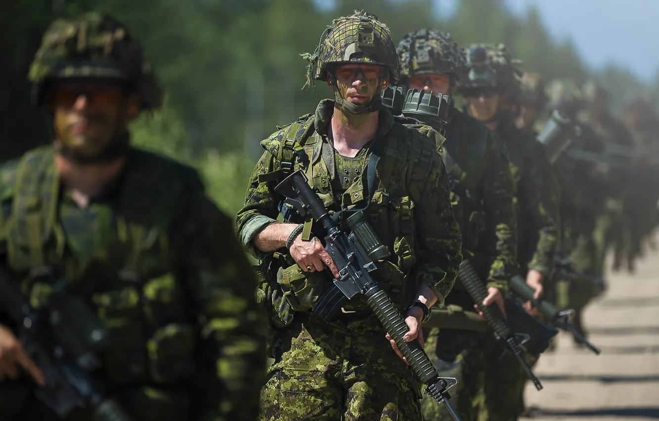 Photo wallpaper soldiers, equipment, Stroy