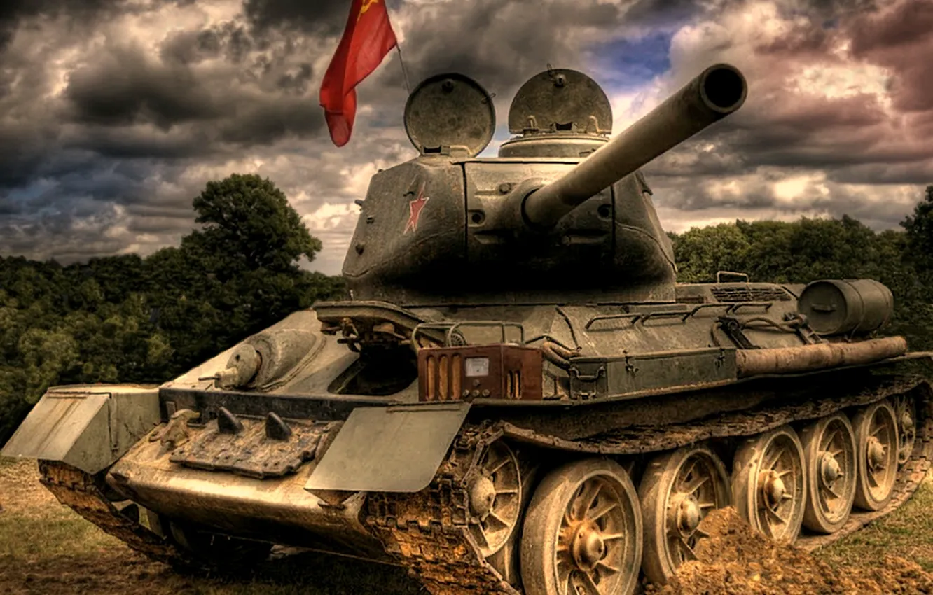 Photo wallpaper war, victory, tank