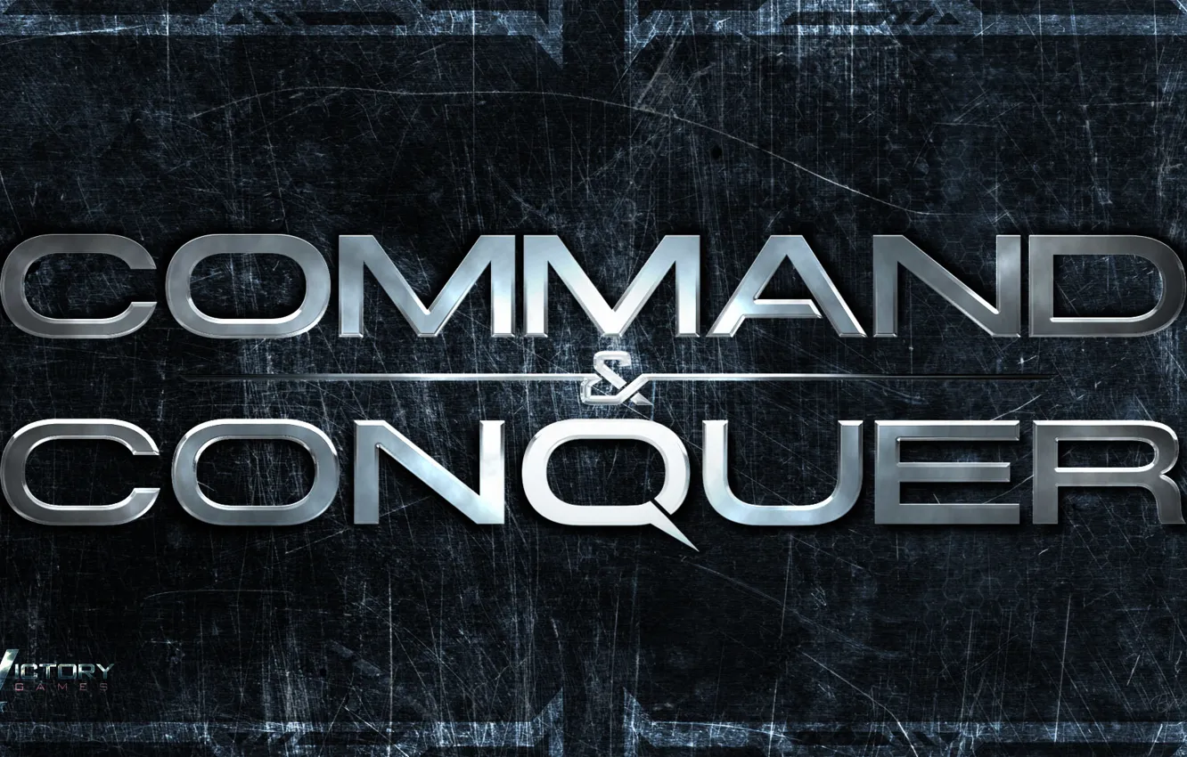 Photo wallpaper Logo, Electronic Arts, Command &amp; Conquer, Video Game, Real-Time Strategy, CnC, Victory Games, C&amp;C