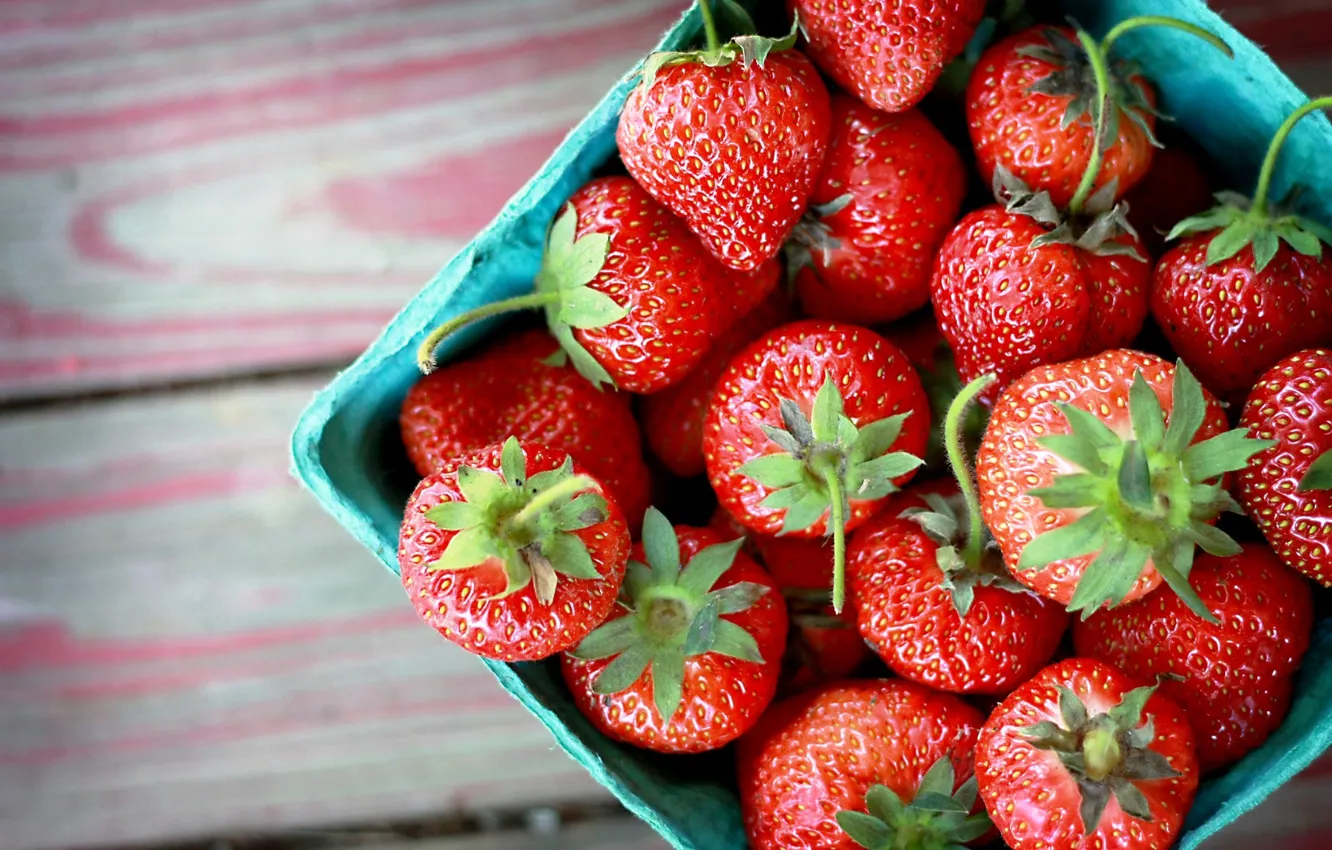 Photo wallpaper berries, food, strawberry, delicious