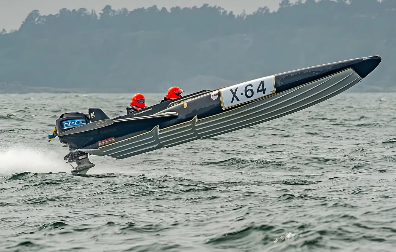 Photo wallpaper race, boat, speed
