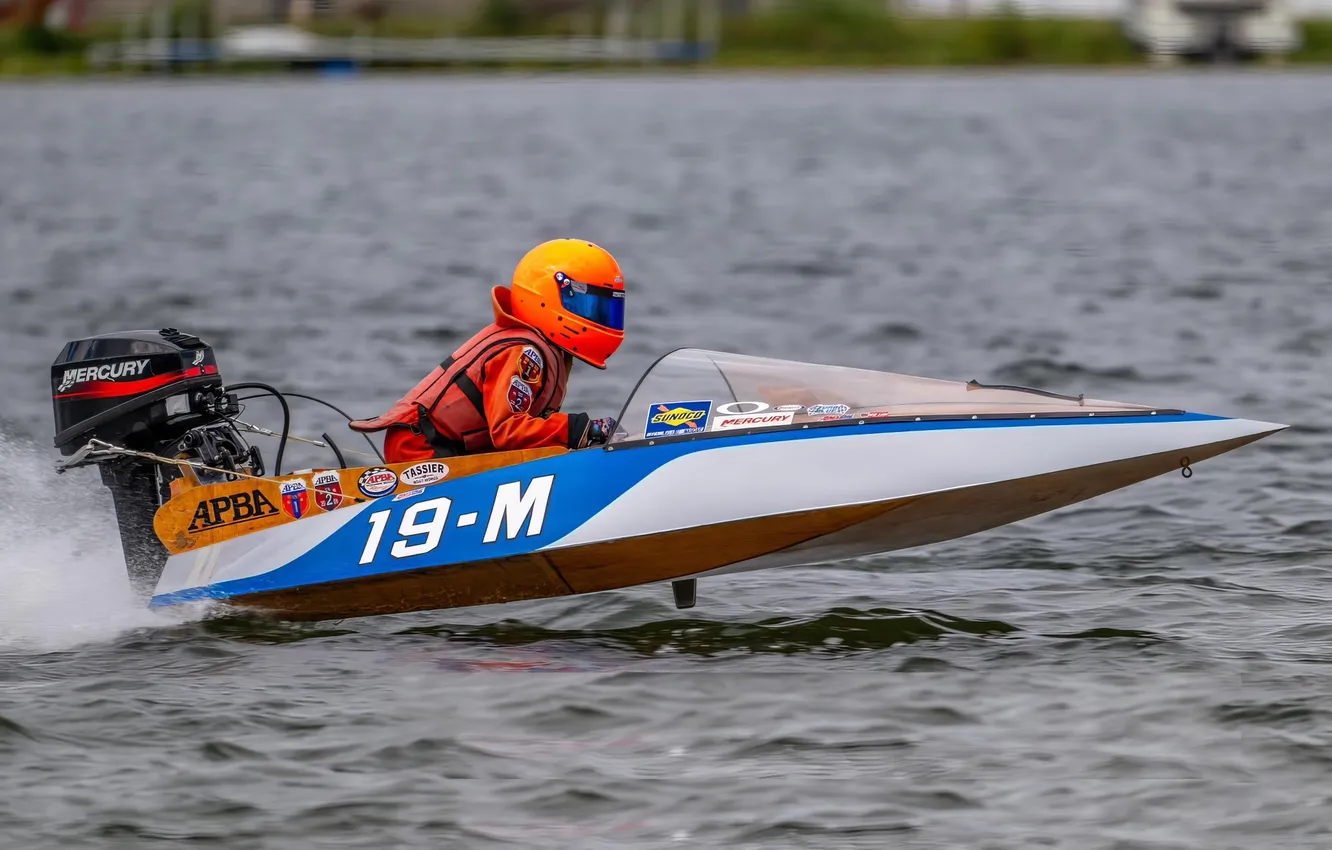Photo wallpaper race, boat, speed