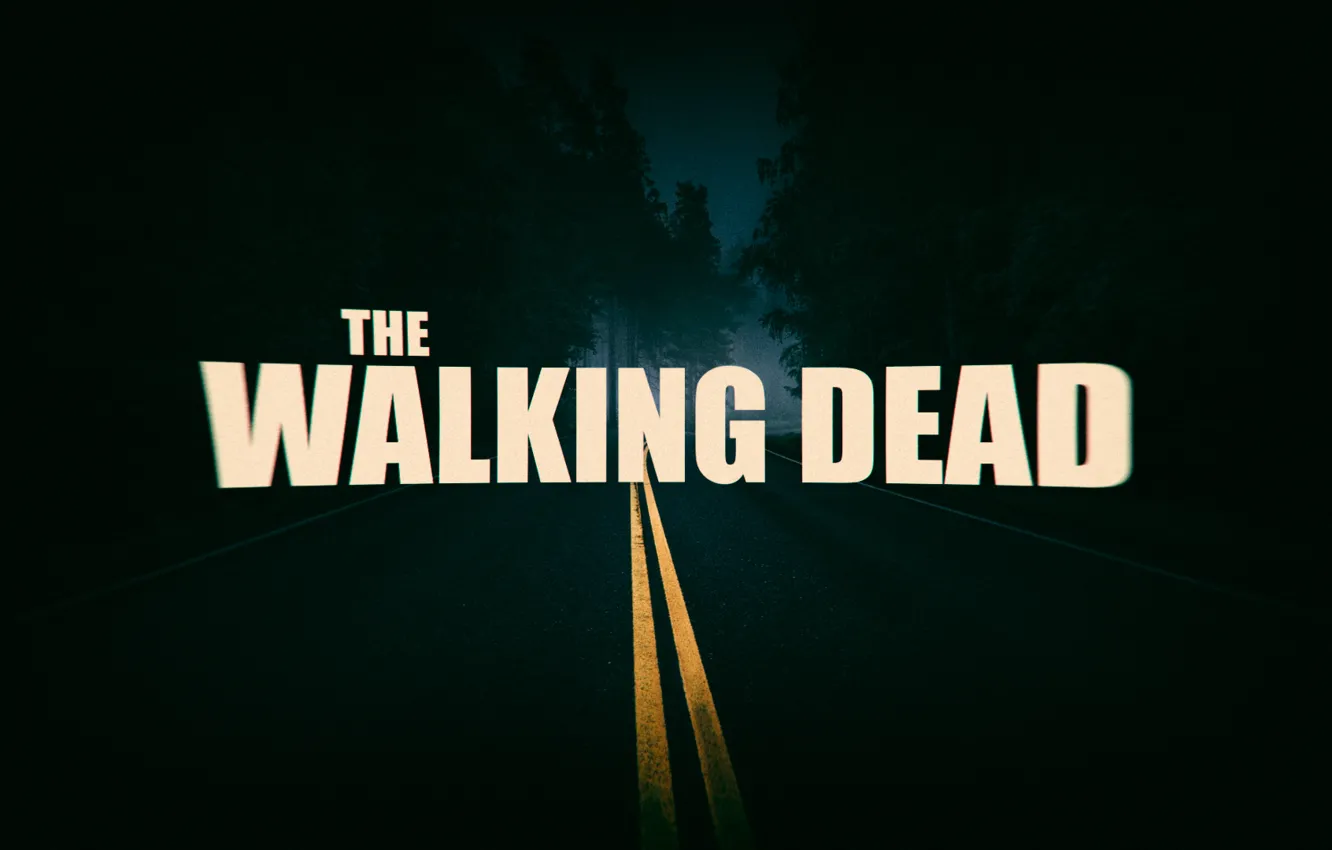 Photo wallpaper road, night, the film, the series, Thriller, horror, the walking dead, The Walking dead