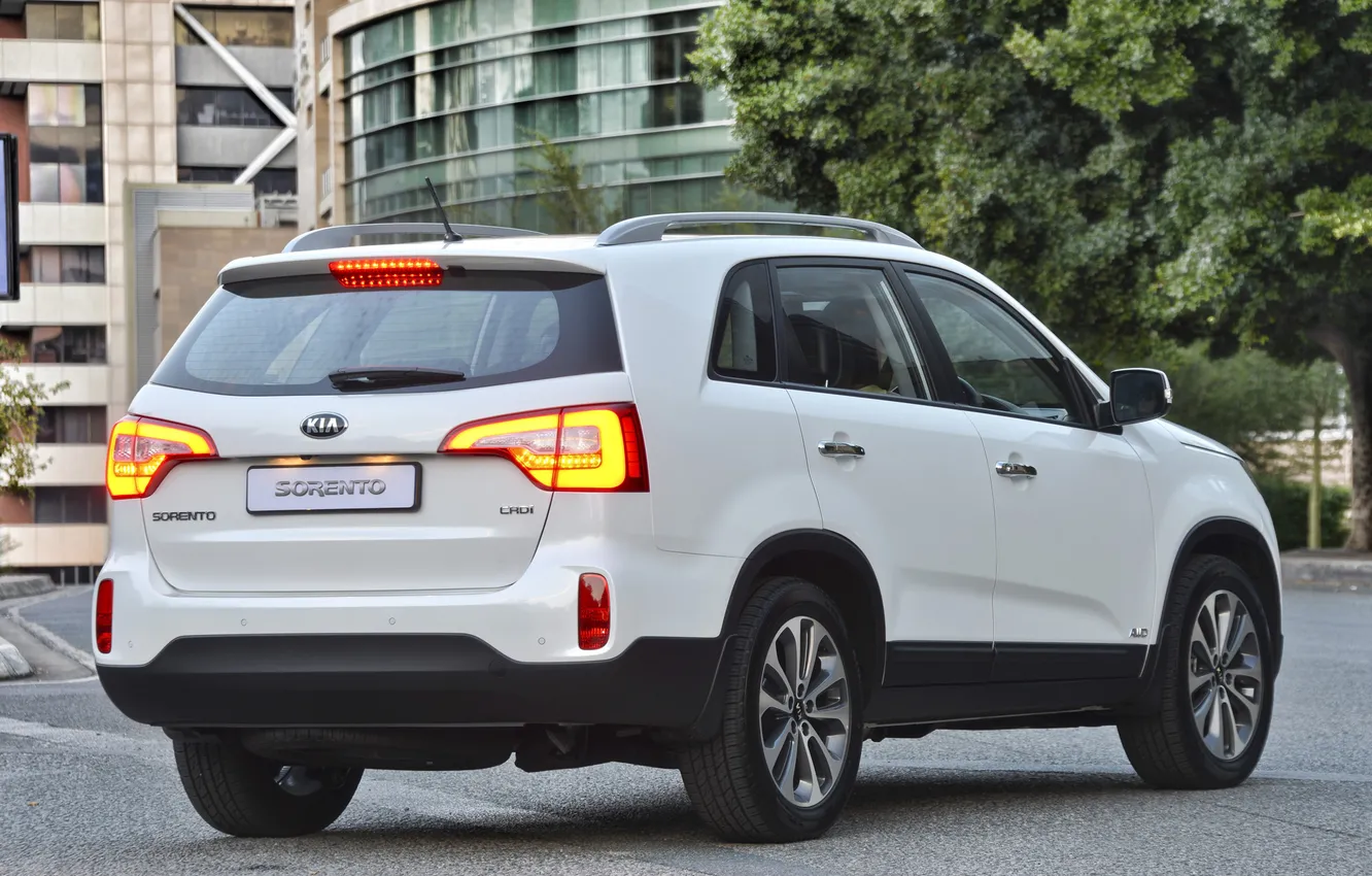 Photo wallpaper lights, stop, Kia, back, Sorento
