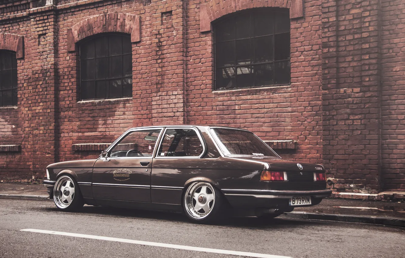 Photo wallpaper BMW, coupe, BMW, black, The 3 series, E21