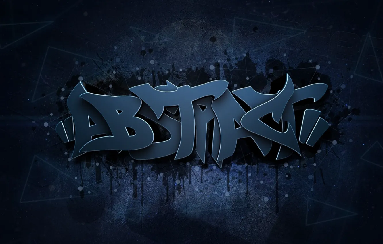 Photo wallpaper graffiti, graphics, abstract, words