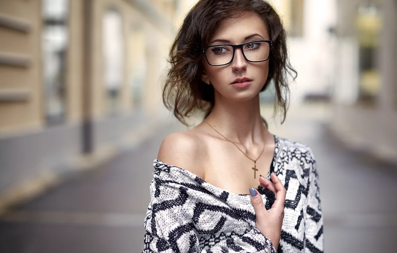 Photo wallpaper tenderness, glasses, sponge, the beauty, Alex Fetter