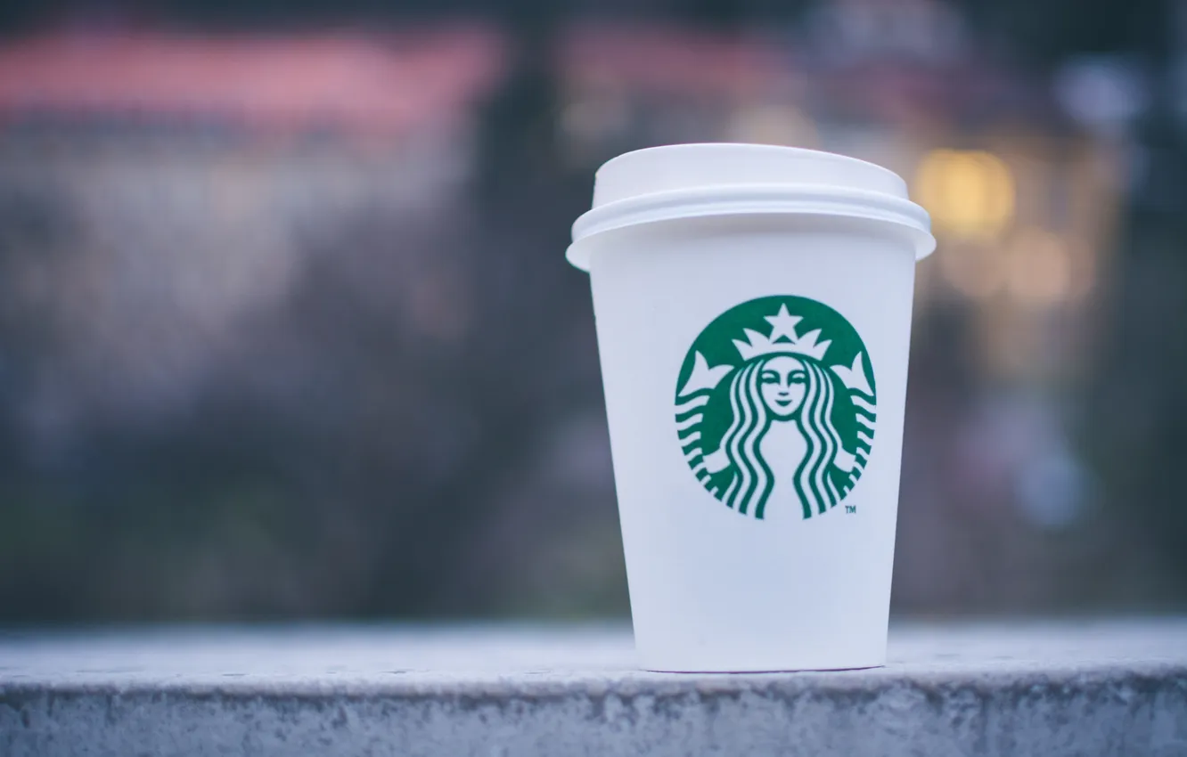 Photo wallpaper coffee, Cup, starbucks, Starbucks