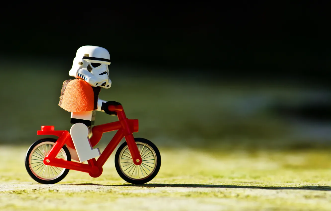 Photo wallpaper Star Wars, Bike, Star wars, Lego, Clone