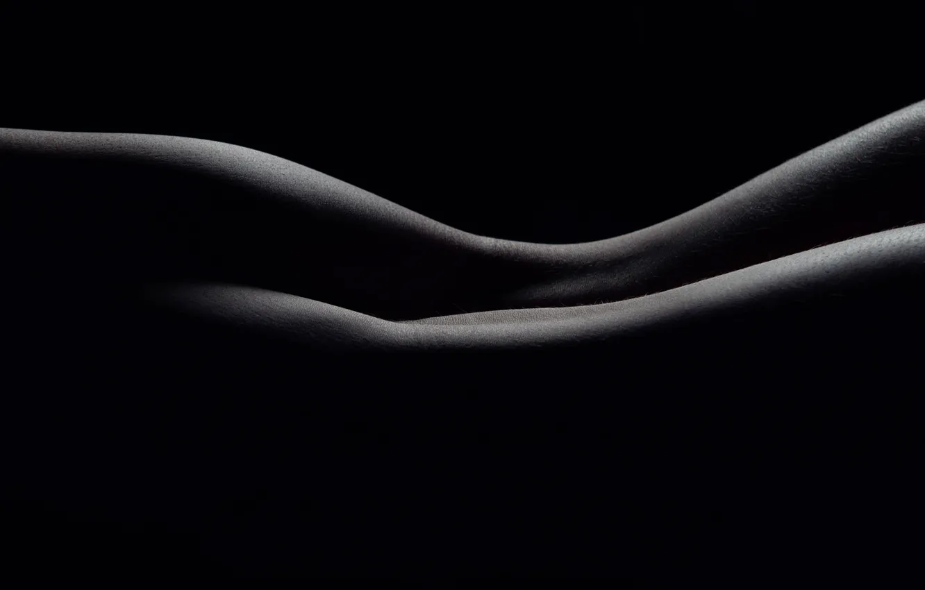 Photo wallpaper line, the curves of the body, Lines of a woman