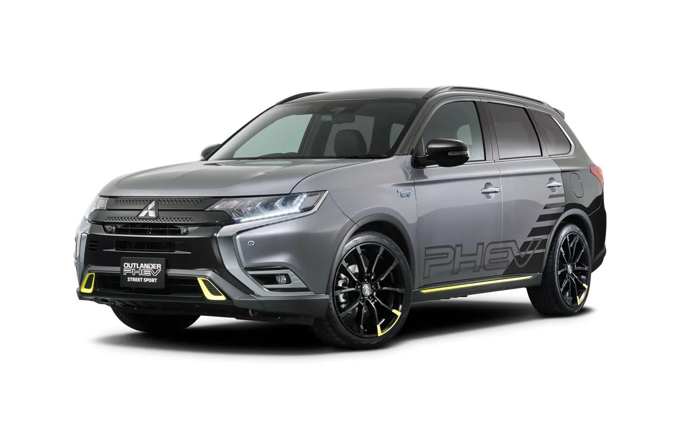 Photo wallpaper Mitsubishi, crossover, Outlander, PHEV, 2019, Street Sport