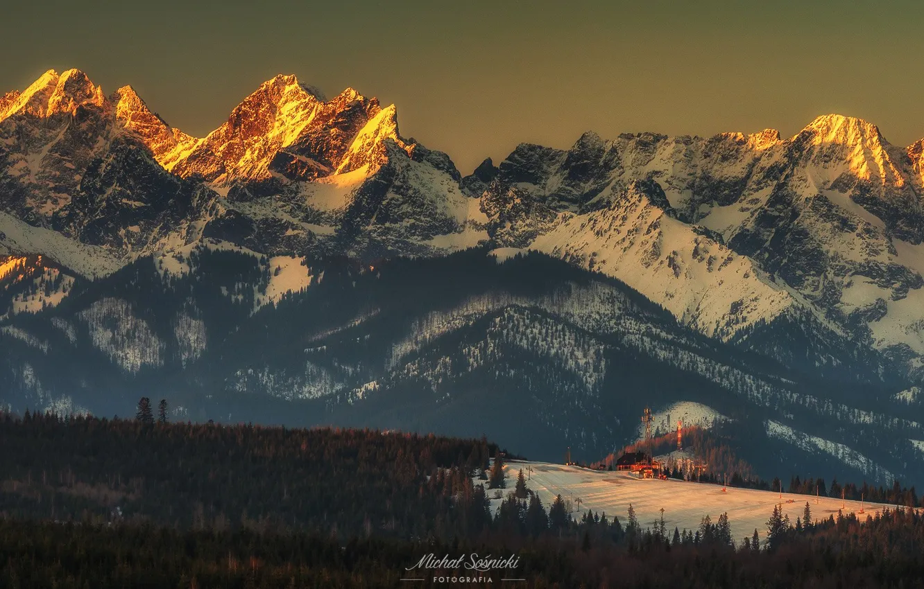 Photo wallpaper mountains, nature, Sośnicki Michael, Tatras mountains