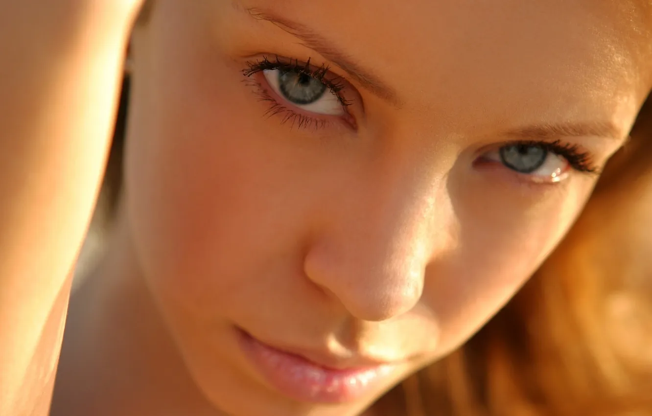 Photo wallpaper look, girl, face, Cute Face