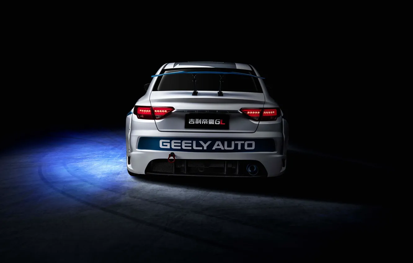 Photo wallpaper racing car, rear view, 2018, Race Car, Geely, Emgrand GL