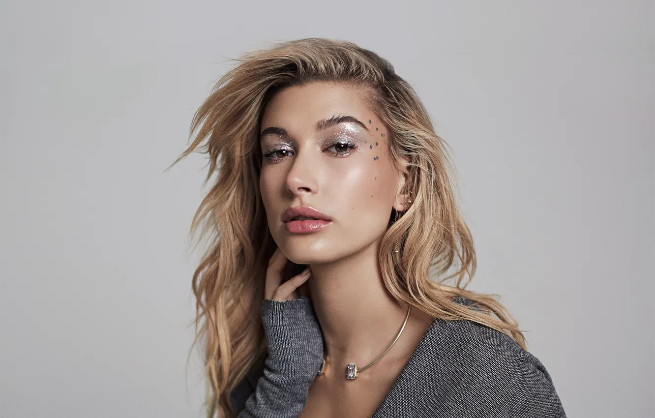 Photo wallpaper model, portrait, Hailey Baldwin