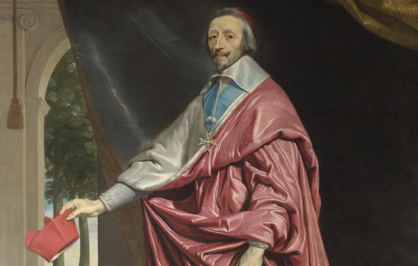 Photo wallpaper portrait, painting, Cardinal, Sampeng, Richelieu