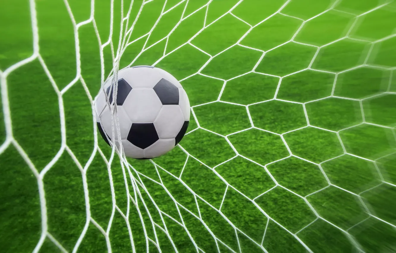 Photo wallpaper soccer, goal, ball