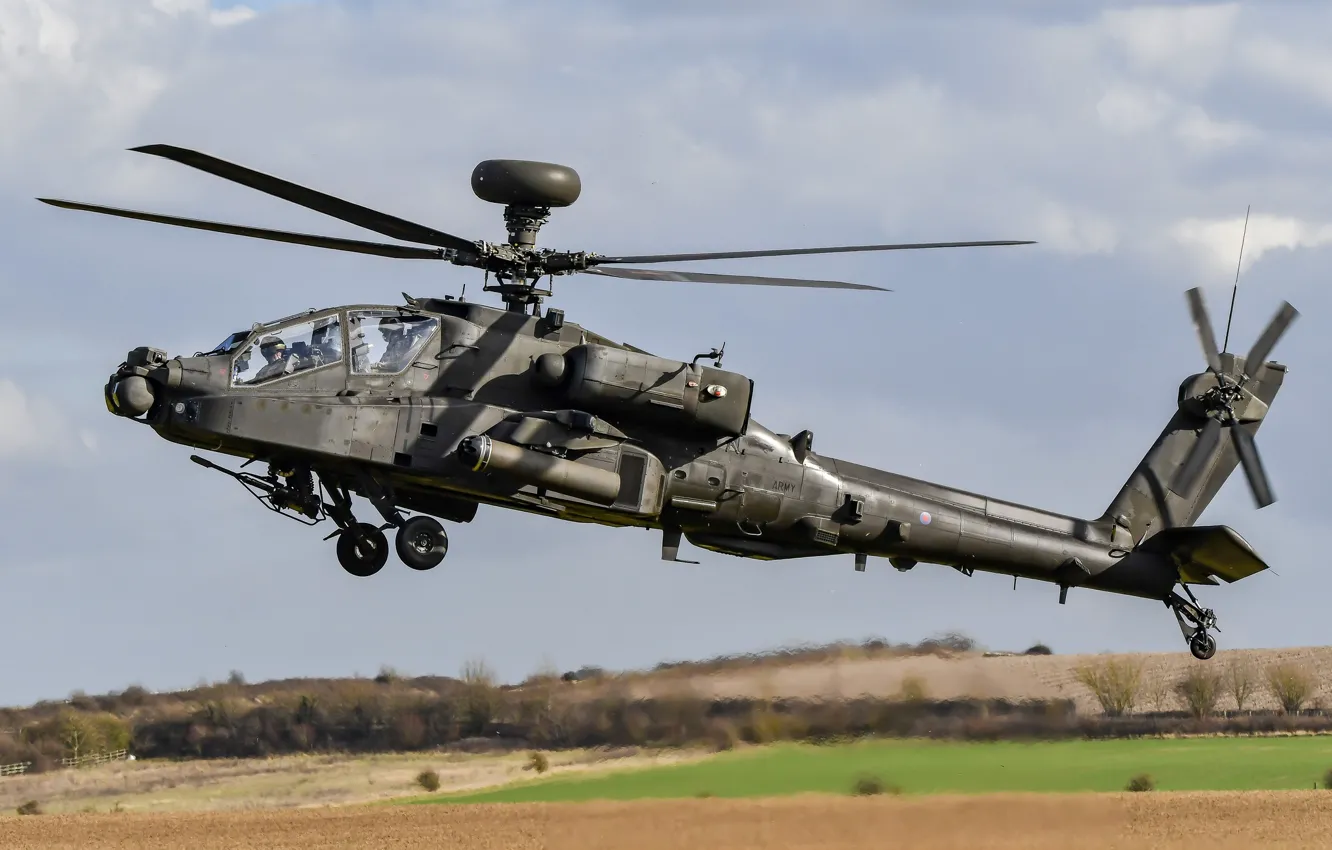 Photo wallpaper helicopter, With, Apache AH1, WAH-64 ZJ182