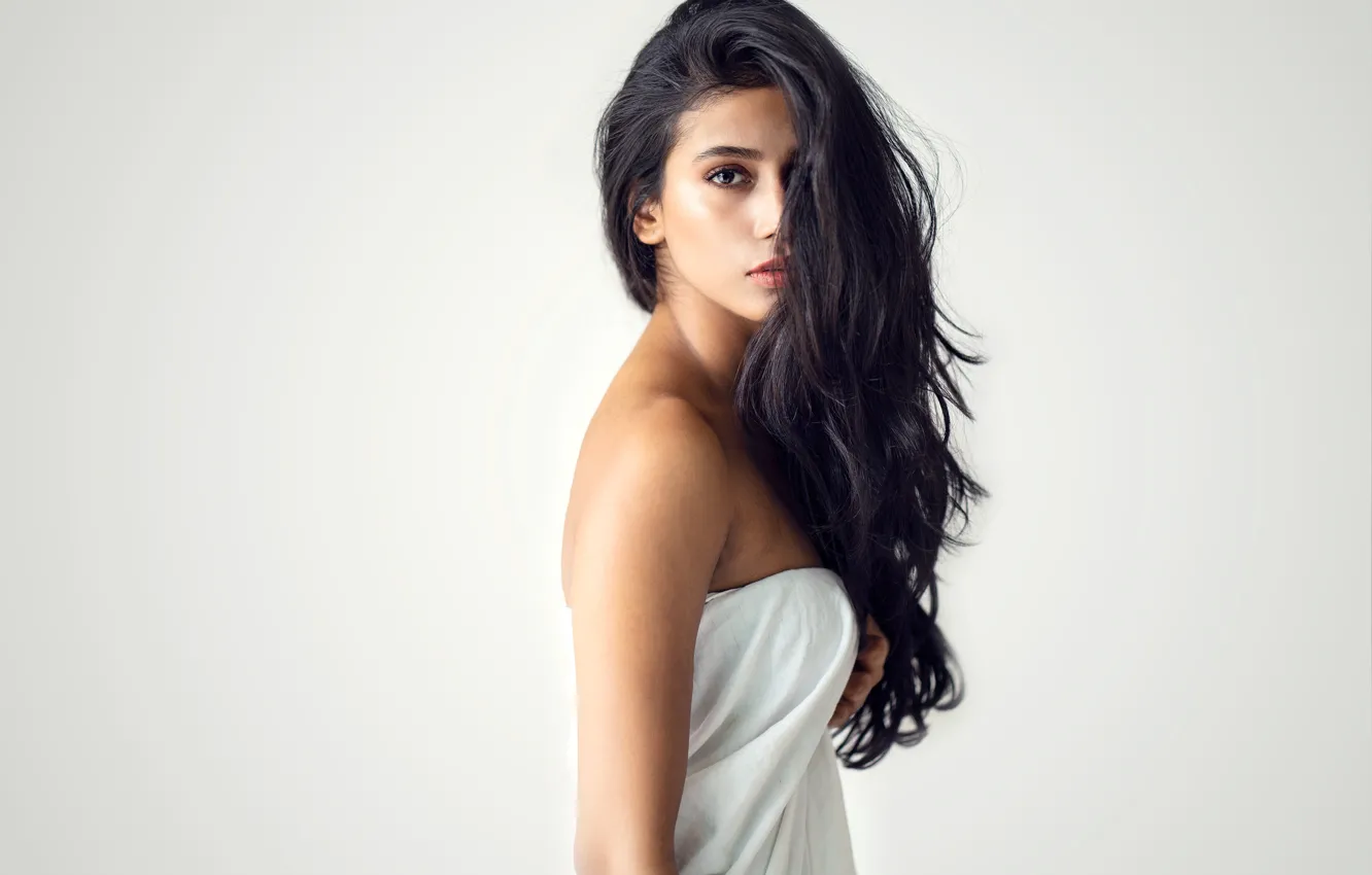 Photo wallpaper girl, hot, sexy, eyes, smile, beautiful, figure, model