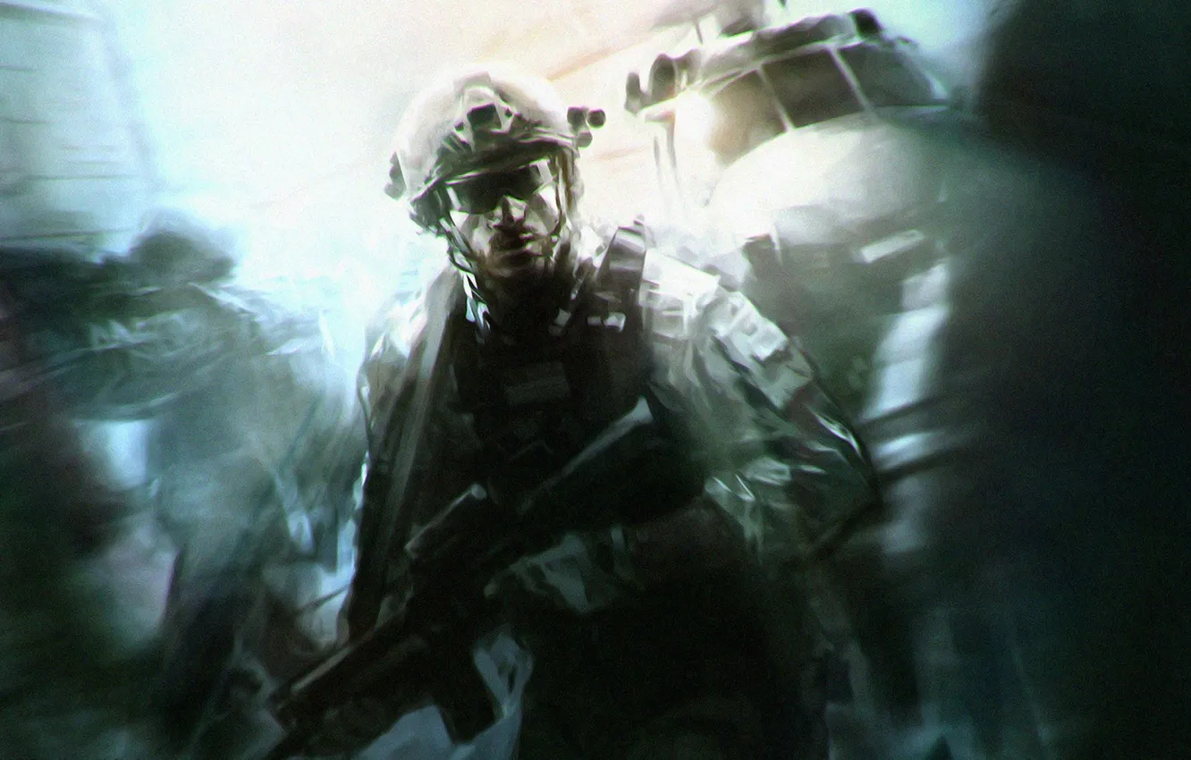 Photo wallpaper soldiers, Call of Duty, special forces, Modern Warfare 3