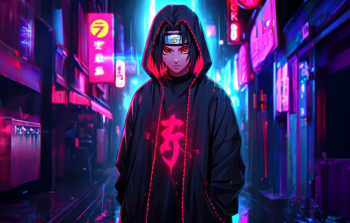 Photo wallpaper anime, Uchiha, itachi