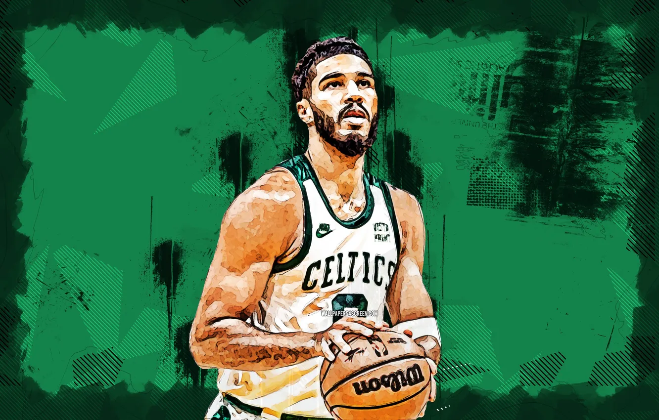 Photo wallpaper basketball, Boston, NBA, Sport, American, Boston Celtics, Celtics, Tatum