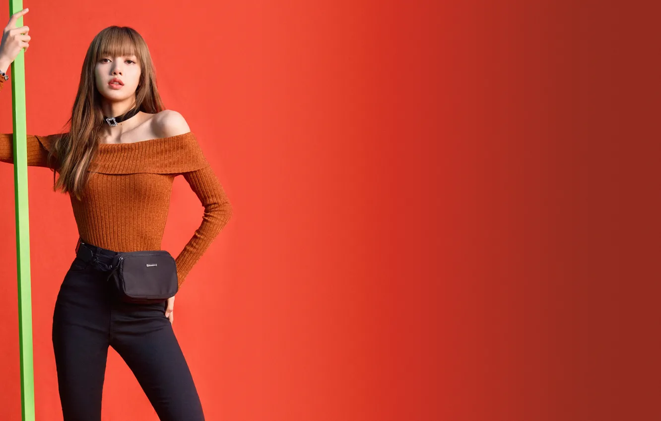 Photo wallpaper look, background, model, portrait, makeup, figure, hairstyle, brown hair