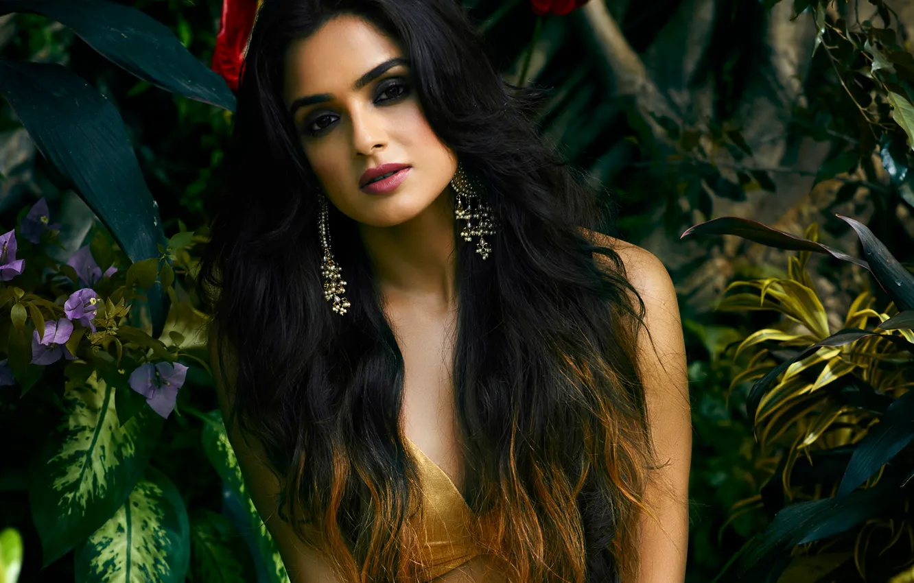 Photo wallpaper girl, hot, sexy, eyes, smile, beautiful, figure, model