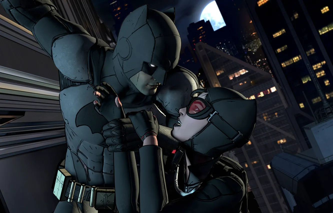 Photo wallpaper batman, mask, game, catwoman, mask, DC Comics, uniform, Batman - The Telltale Series