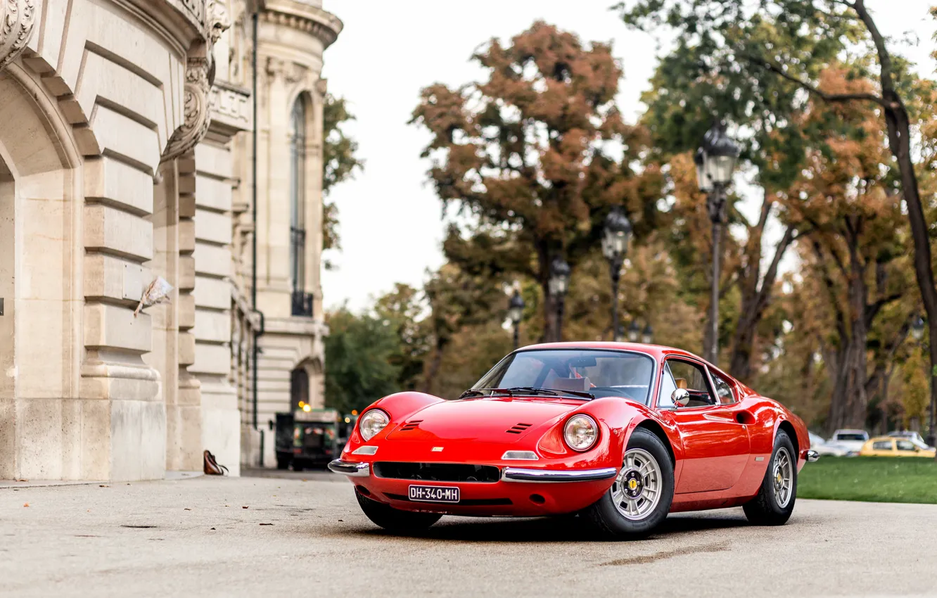 Photo wallpaper Ferrari, Dino, 206