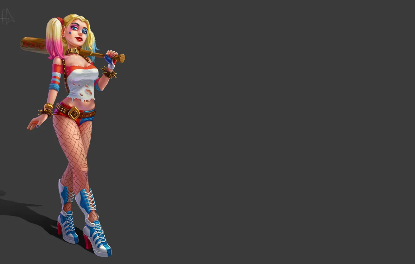 Photo wallpaper Girl, Figure, Girl, Bit, Art, Harley Quinn, Character, Harley Quinn