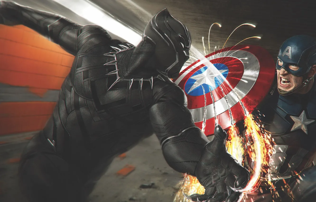 Photo wallpaper cinema, fire, battlefield, flame, war, man, Marvel, fight