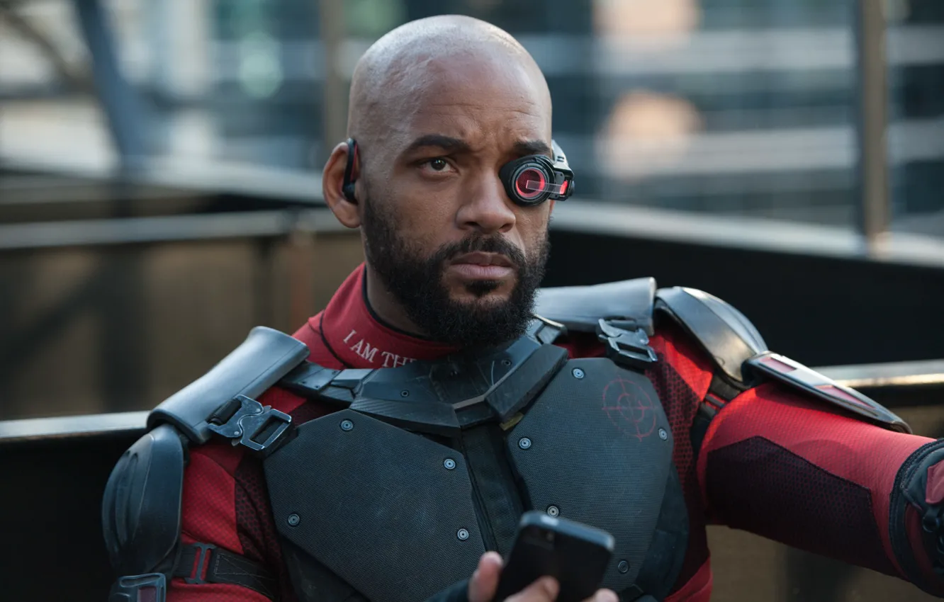 Photo wallpaper fiction, costume, action, Will Smith, Will Smith, Deadshot, Suicide Squad, Suicide squad