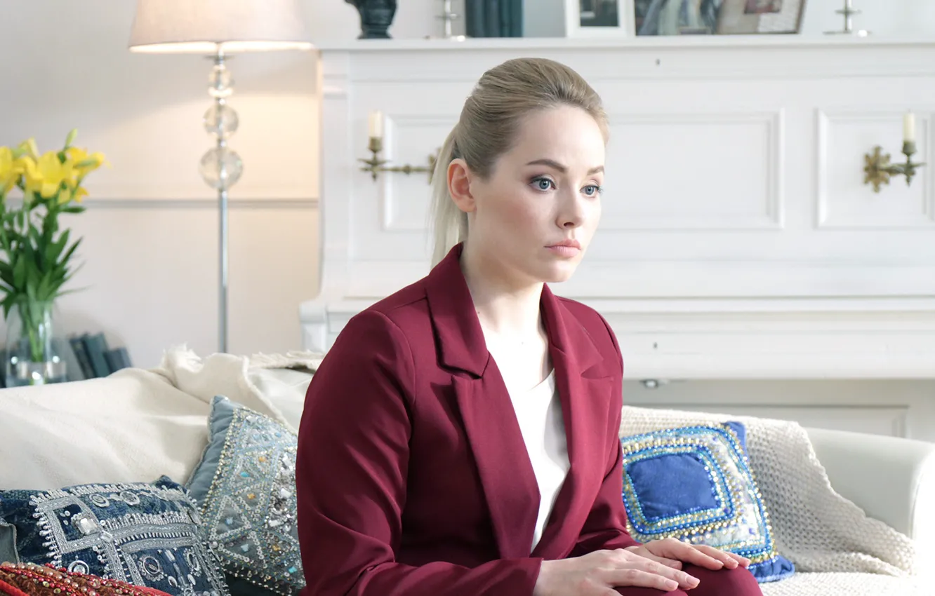 Photo wallpaper look, pose, makeup, blonde, Android, hair, blonde, pose