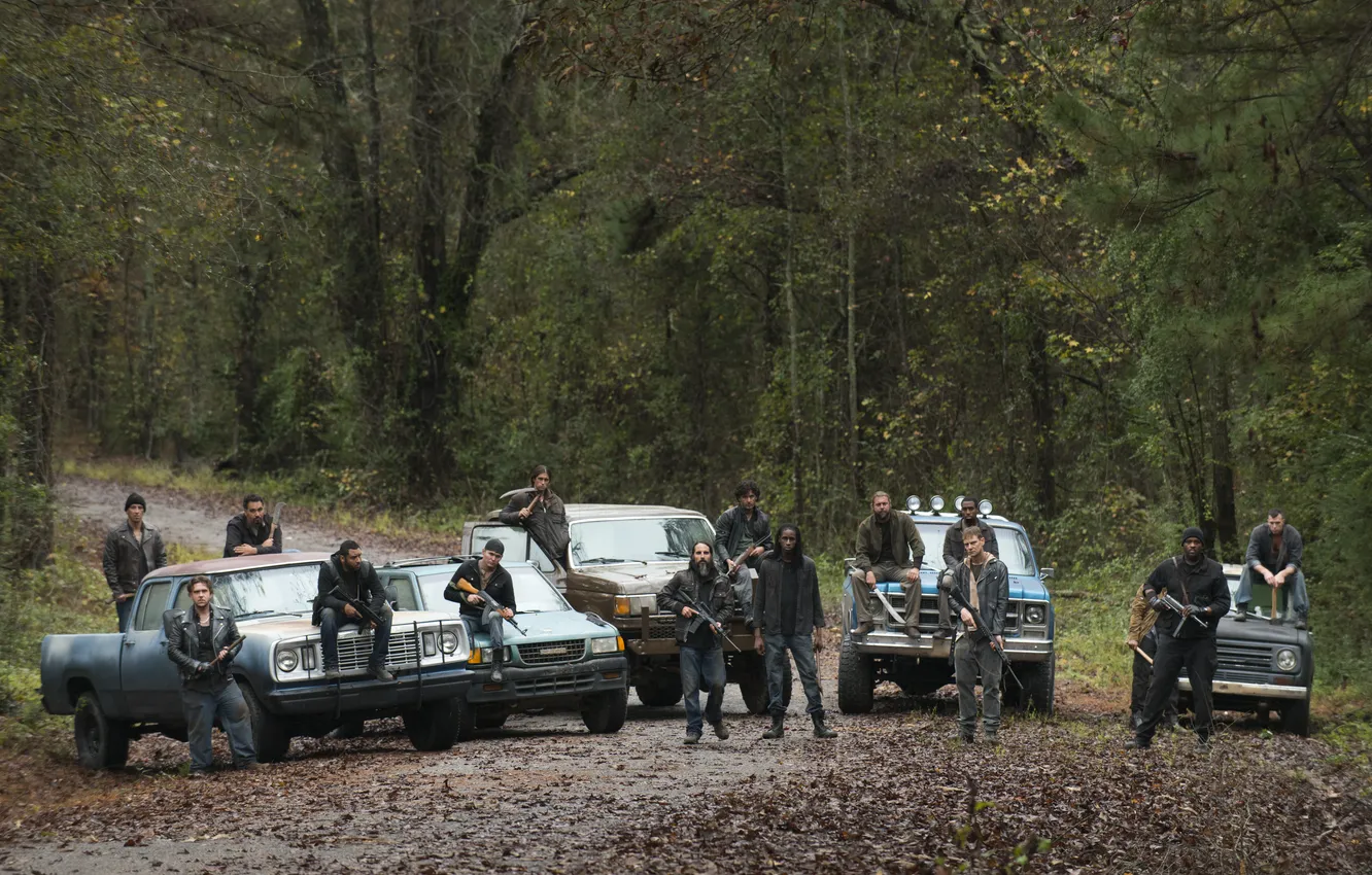 Photo wallpaper road, The Walking Dead, The walking dead, Season 6, the bad guys