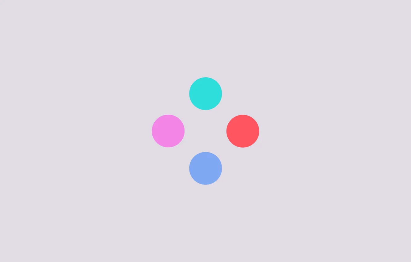 Photo wallpaper circles, paint, color, minimalism, point