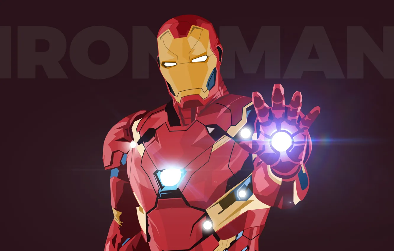 Photo wallpaper background, the inscription, vector, art, costume, helmet, Iron man, Iron Man