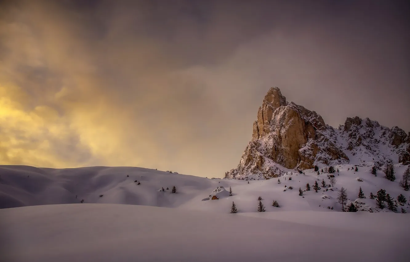 Photo wallpaper mountains, Italy, The Dolomites