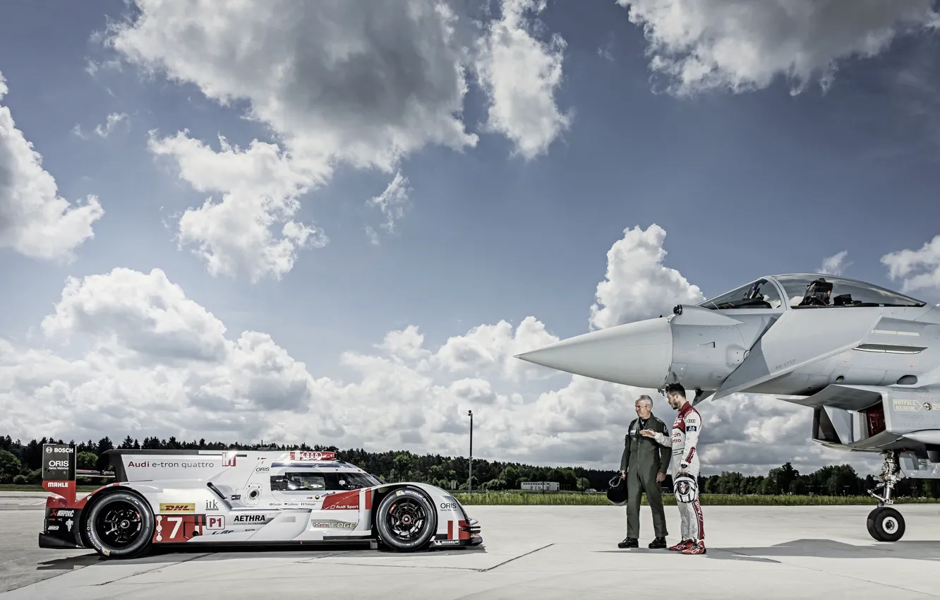 Photo wallpaper The sky, LMP1, Pilot, 24 Hours of Le Mans, 24 hours of Le Mans, Eurofighter …