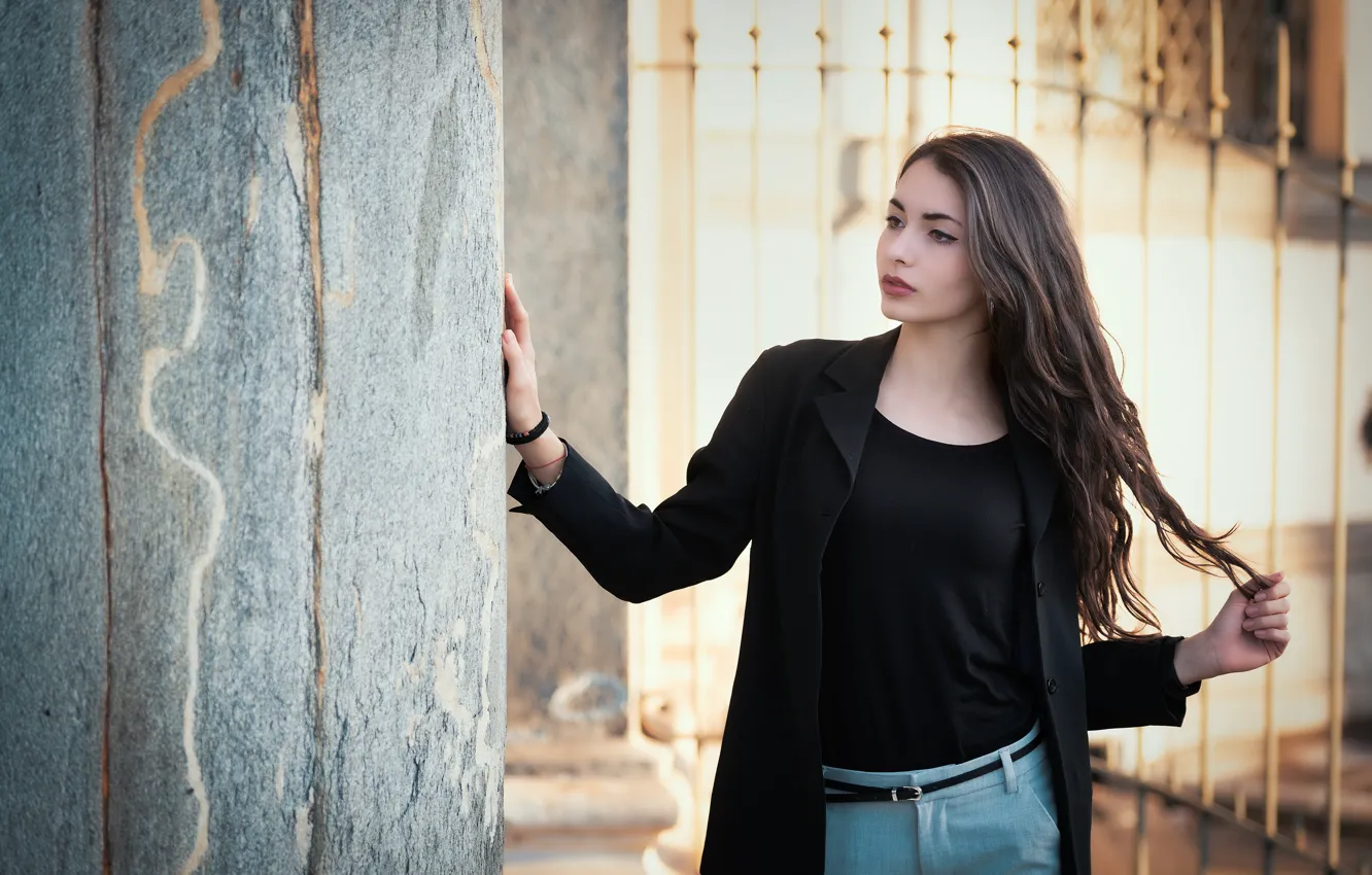 Photo wallpaper girl, model, Nicole