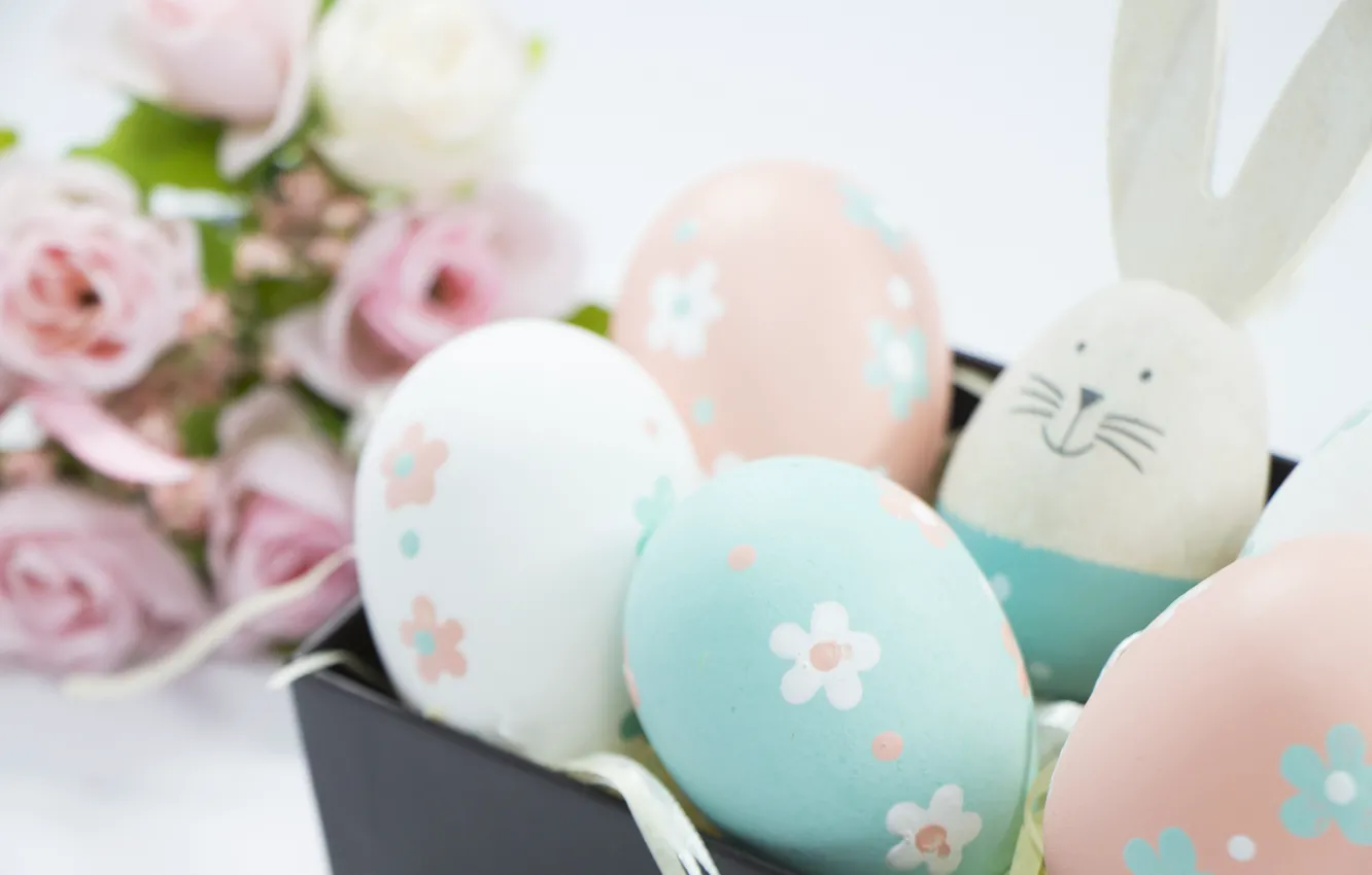 Photo wallpaper eggs, Easter, socket, Holiday