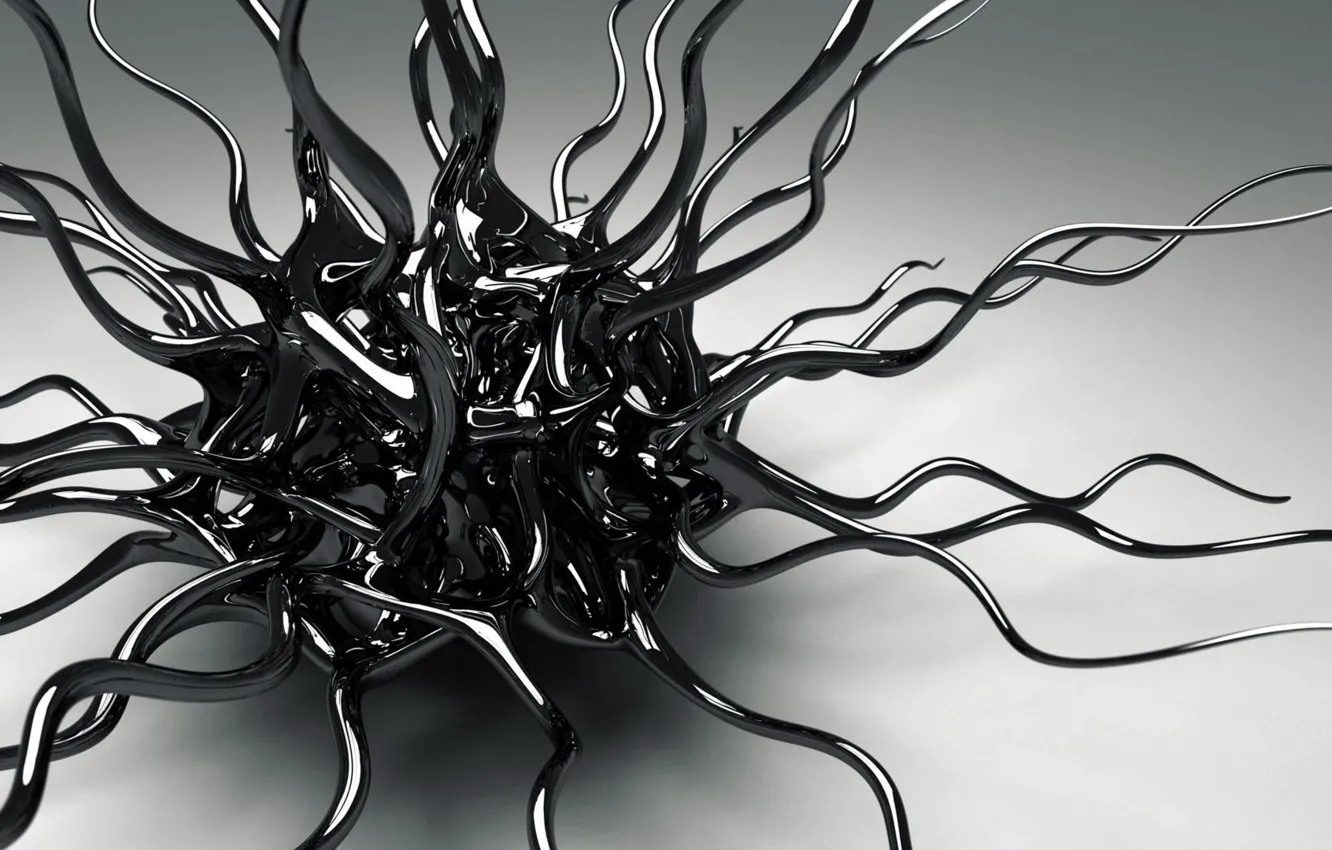 Photo wallpaper tangle, plexus, light background, computer graphics, tangle, plexus, light background, computer graphics