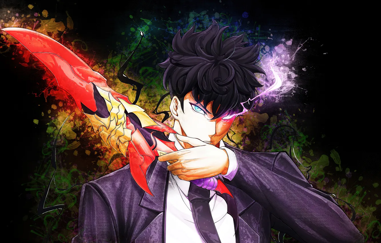 Photo wallpaper anime, power, transformation, asian, suit, warrior, manga, hunter