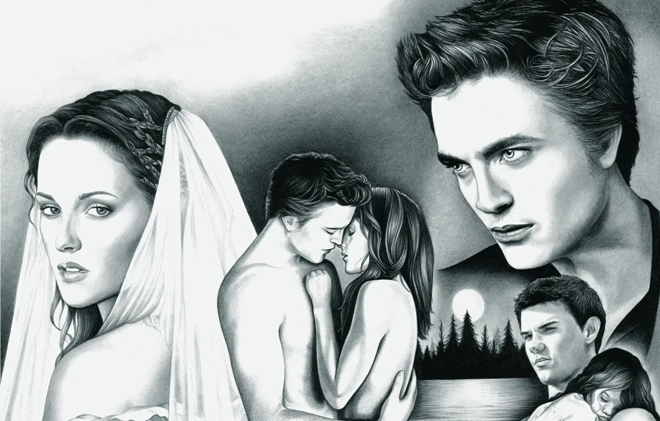 Photo wallpaper vampire, Kristen Stewart, Kristen Stewart, Robert Pattinson, Robert Pattinson, The Twilight Saga, Twilight. Saga. Rasvet