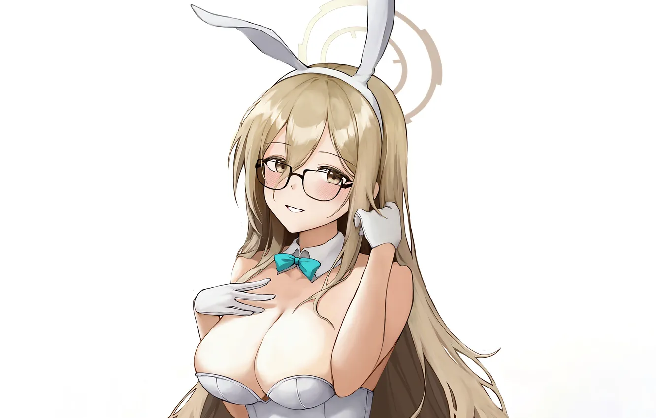 Photo wallpaper girl, sexy, cleavage, long hair, boobs, anime, beautiful, pretty