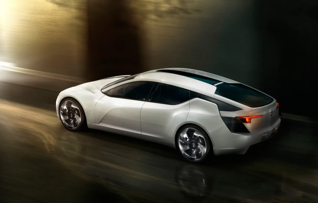Photo wallpaper speed, blur, Opel, car, Flextreme GT E