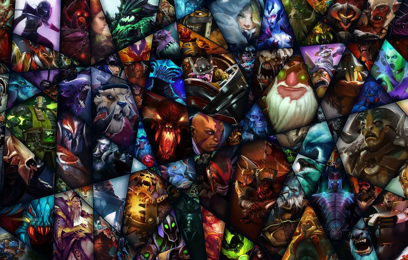 Photo wallpaper Heroes, Valve, computer game, dota2