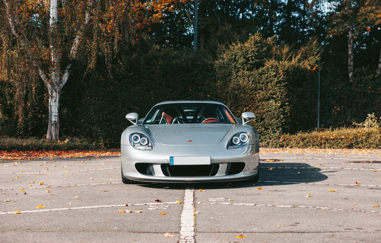 Photo wallpaper Porsche, front, Porsche Carrera GT