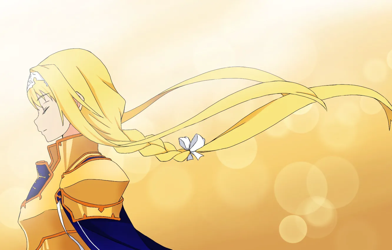 Photo wallpaper girl, armor, sword art online