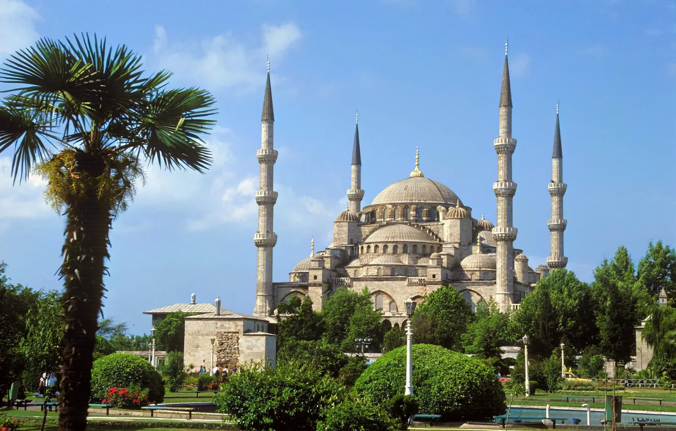 Photo wallpaper Istanbul, Turkey, Blue Mosque, Sultanahmet Camii